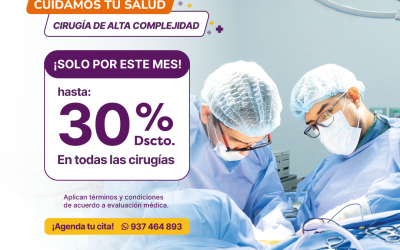 Hasta 30% Dscto. Cirugías